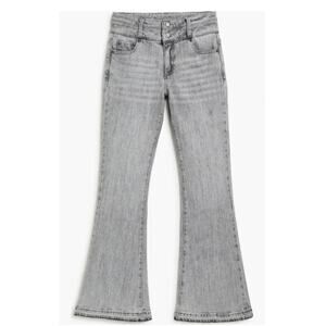 Tractr Girl Flare Jeans Size 12 Double Waistband Mid Rise Stretch Denim Y2K